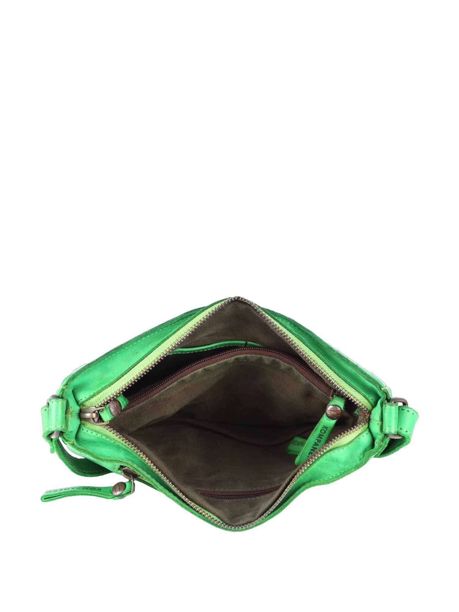 KOMPANERO Valentina Green Embroidered Sling Handbag