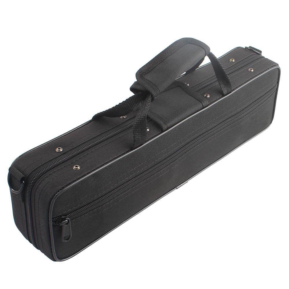 New High Quality Oxford Cloth Flute Case W/ Shoulder Strap Black