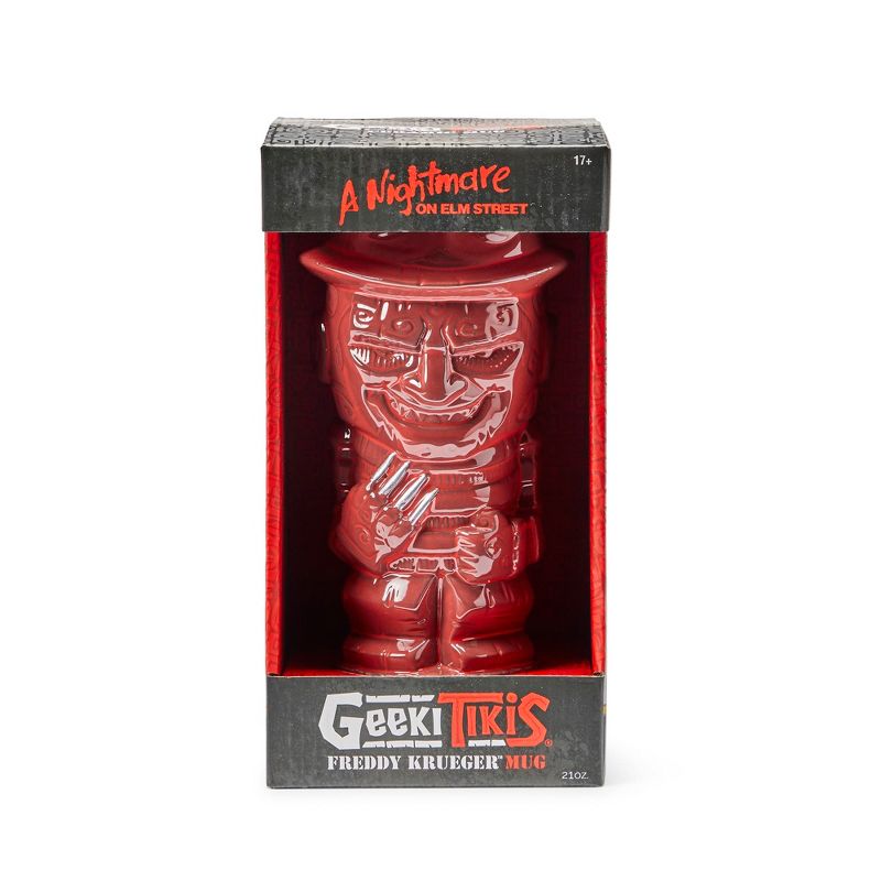 Beeline Creative Geeki Tikis Nightmare On Elm Street Freddy Krueger | Tiki Style Mug | 21 Ounces