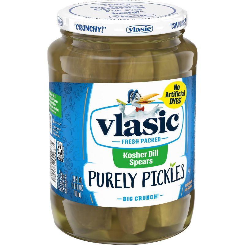 Vlasic Purely Pickles Kosher Dill Spears - 24 fl oz