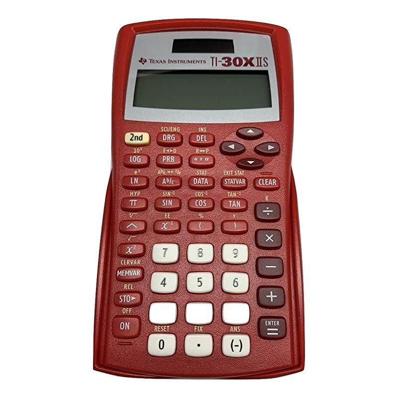 TI-30XIIS Scientific Calculator, Red