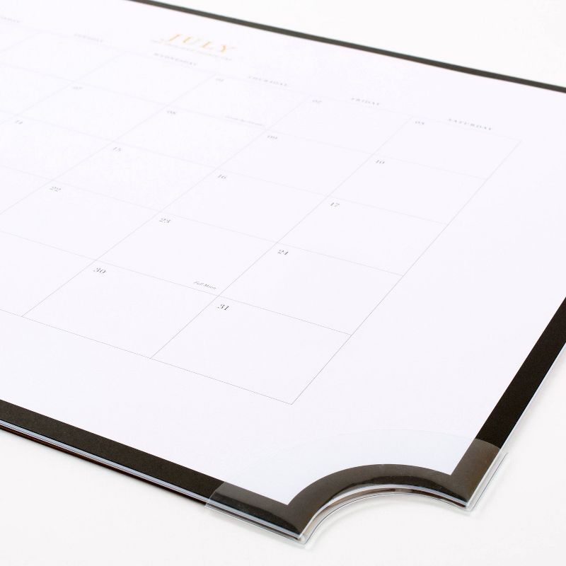 2021-22 Academic Desk Pad Monthly Black - Sugar Paper™