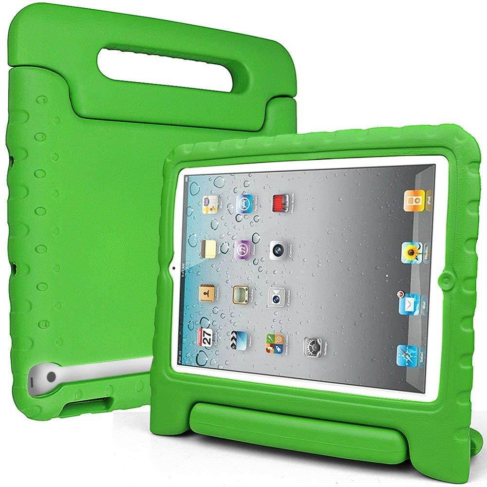 SIMPLEWAY iPad Case, iPad 2 3 4 Case, Shockproof Lightweight Convertible Handle Stand Kid-Proof Protection Cover Compatible with Apple iPad 2, iPad 3rd Gen, iPad 4th Generation Tablet, Green