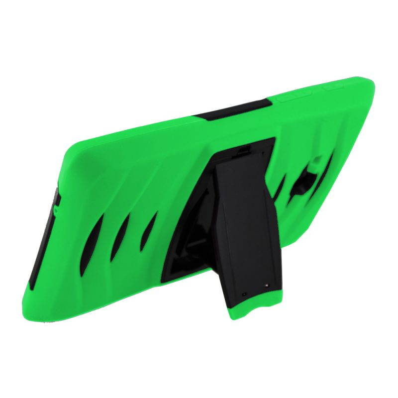 KIQ Heavy Duty Military Armor Case, Tablet Cover, Built-in Kickstand, cut-outs for camera and charging ports For Samsung Galaxy Tab A 7.0 SM-T280 (Purple)