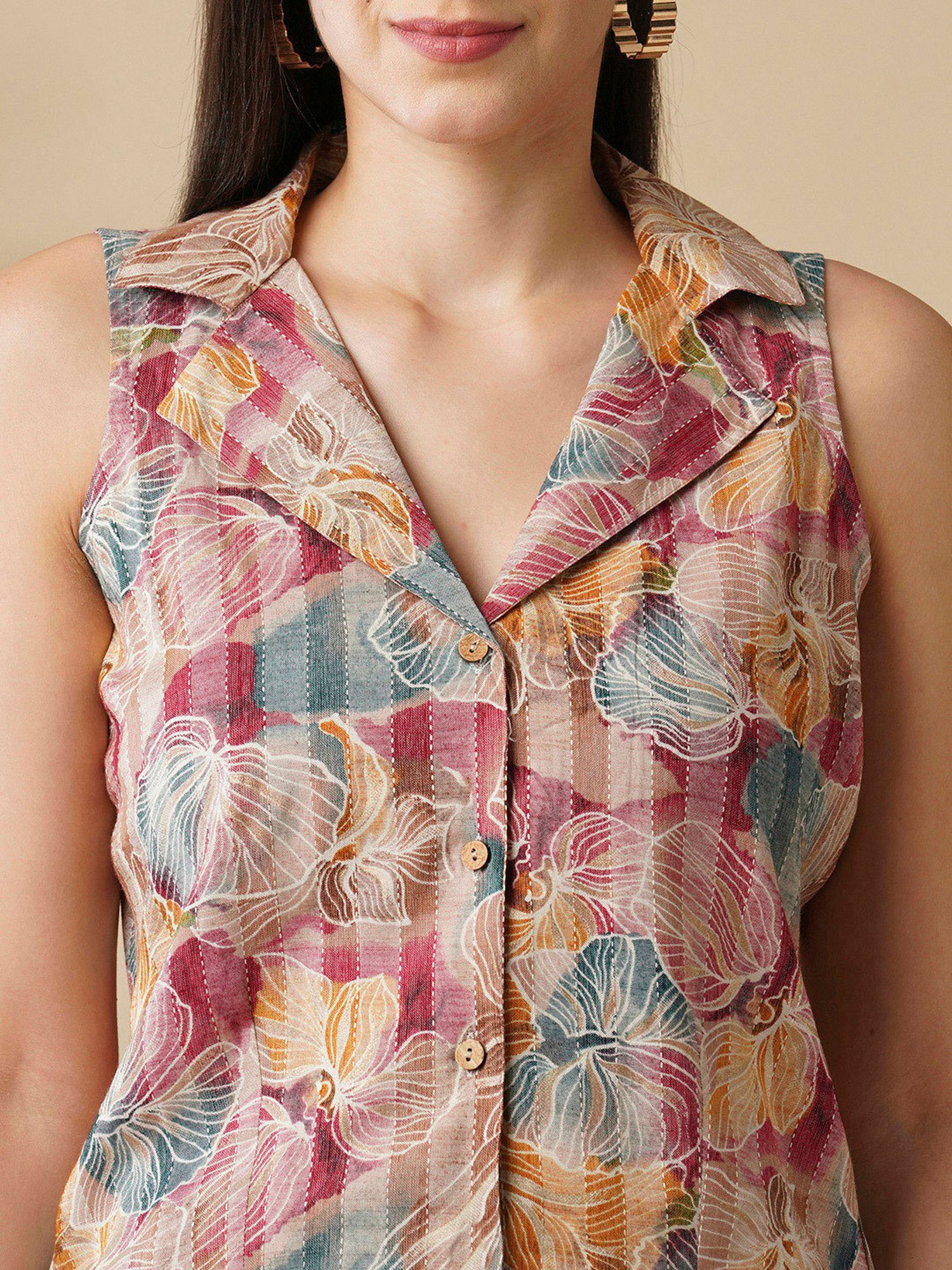 Belle Fille Blue Floral Print Playsuit