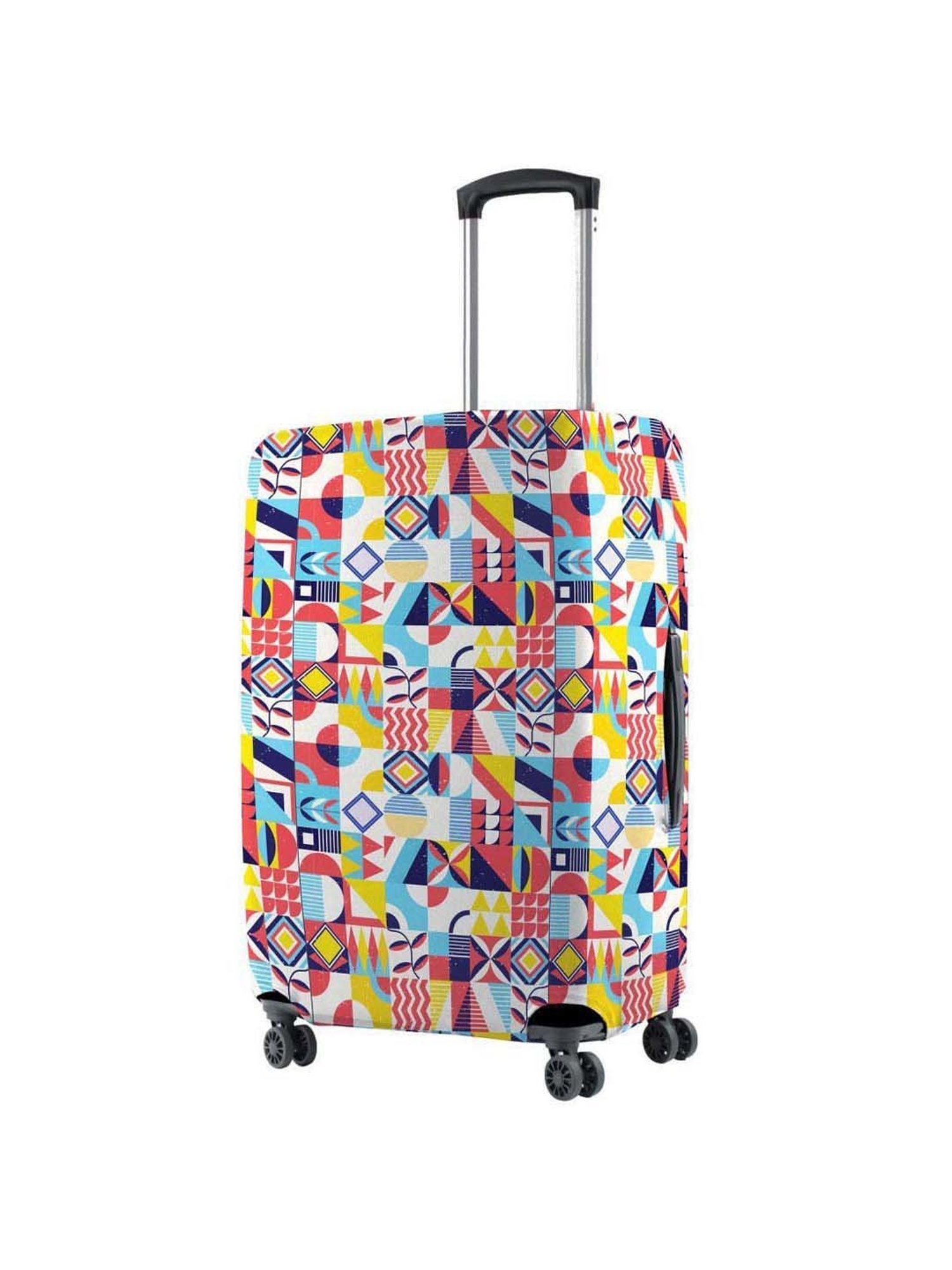 Nasher Miles Polyester 55 cm (20 Inch) Small Protective Luggage Cover - Block Design