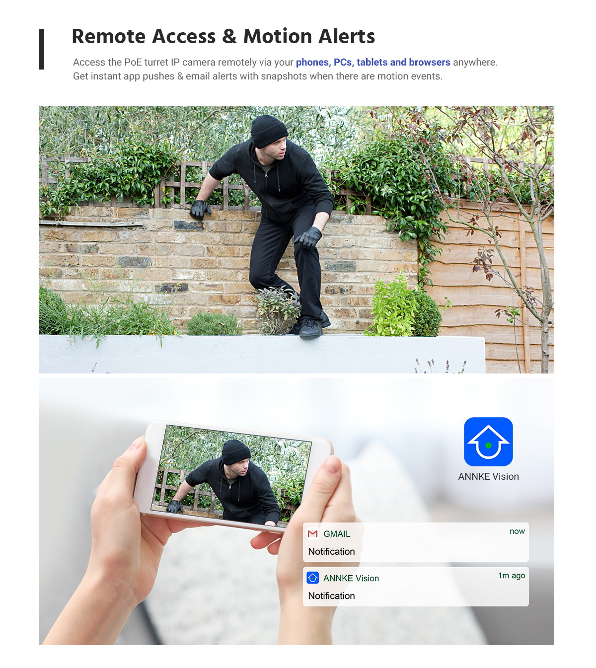 ANNKE 8CH 5MP PoE Turret Security Camera System with 4K Super HD NVR