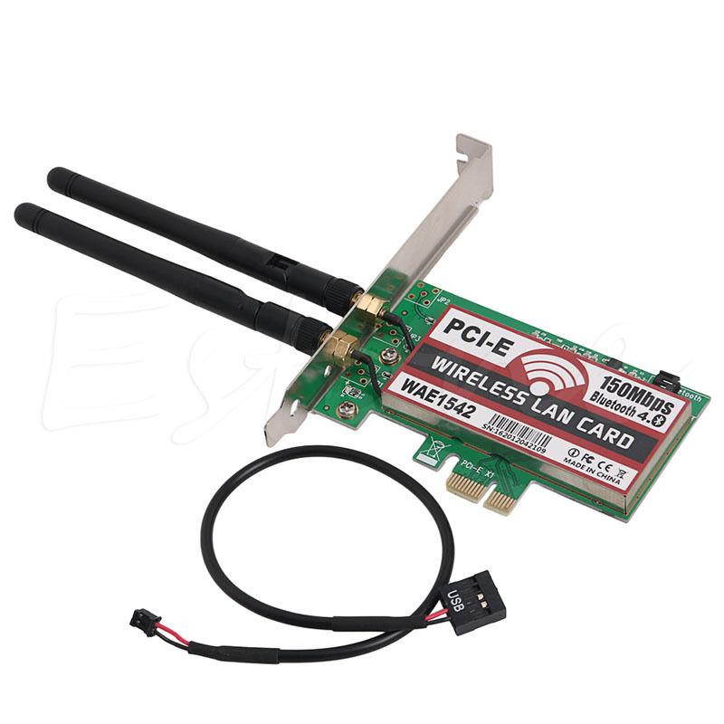 150M Wireless PCI-E PCI Express Card Bluetooth 4.0 WIFI Network LAN Ethernet NIC