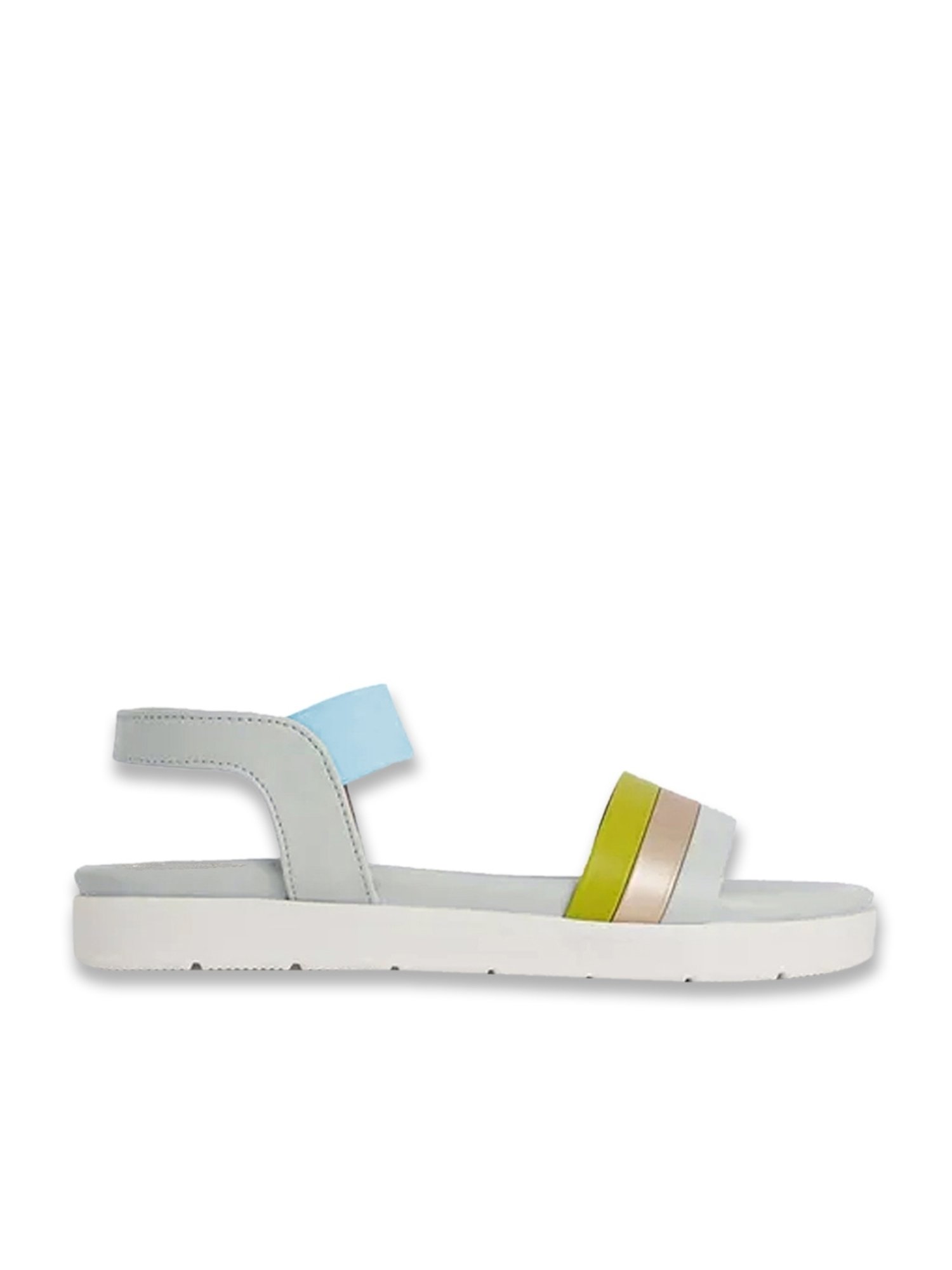 Shoetopia Women's Green Ankle Strap Sandals