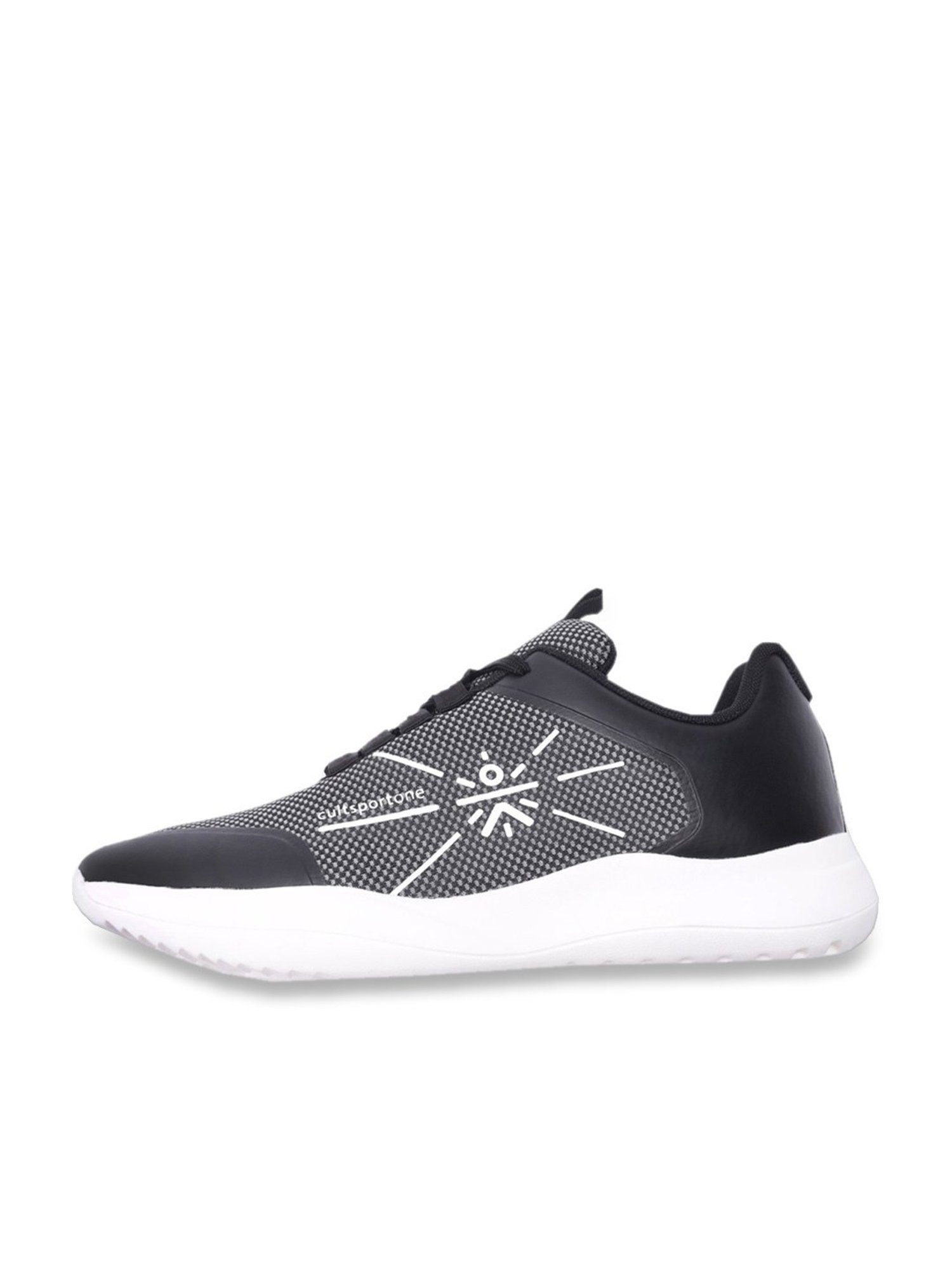 Cultsportone Men's Dash Black Running Shoes