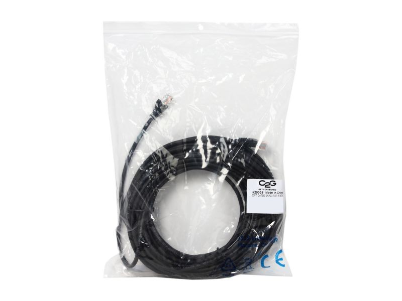 Cat 6 Ethernet Cable 50 ft Black Long Internet Network Cable High Speed Flat LAN Cable RJ45 Cord for Gaming Switch Modem Router Coupler