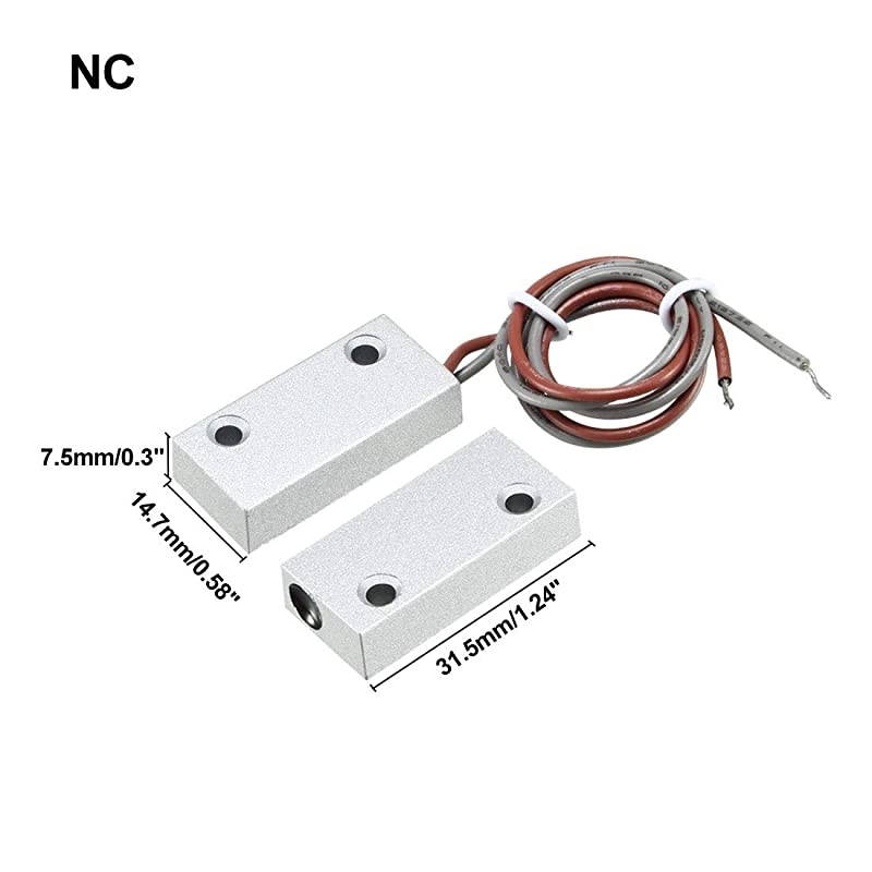 Rolling Door Contact Magnetic Reed Switch Alarm with 2 Wires for NO Applications MC51