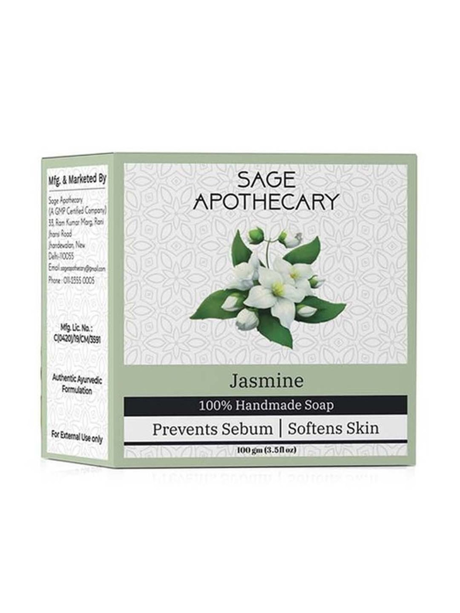 Sage Apothecary Jasmine Soap - 100 gm