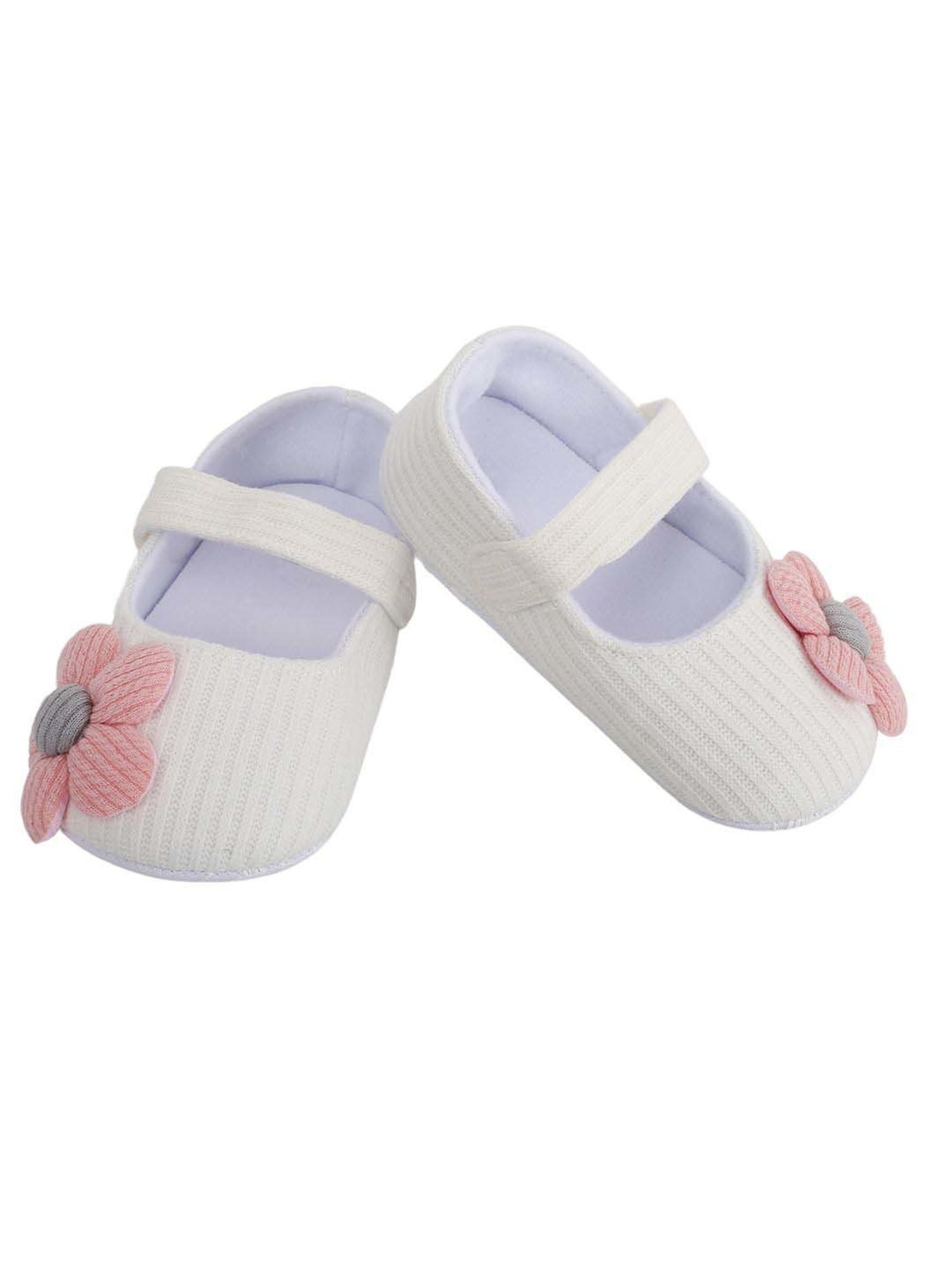 Baby Moo Kids White Casual Mary Jane Shoes