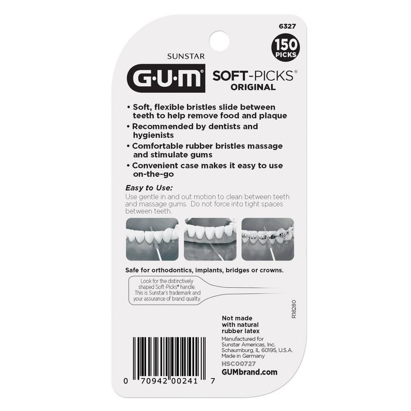 GUM Soft-Picks Original Interdental Flexible Picks - 150ct