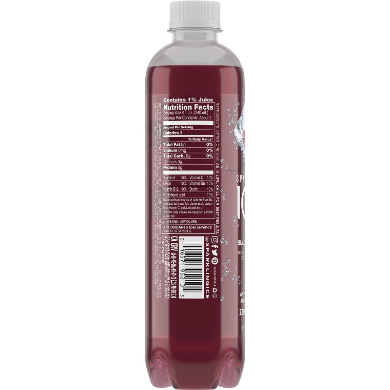 Sparkling Ice Black Cherry - 17 fl oz Bottle