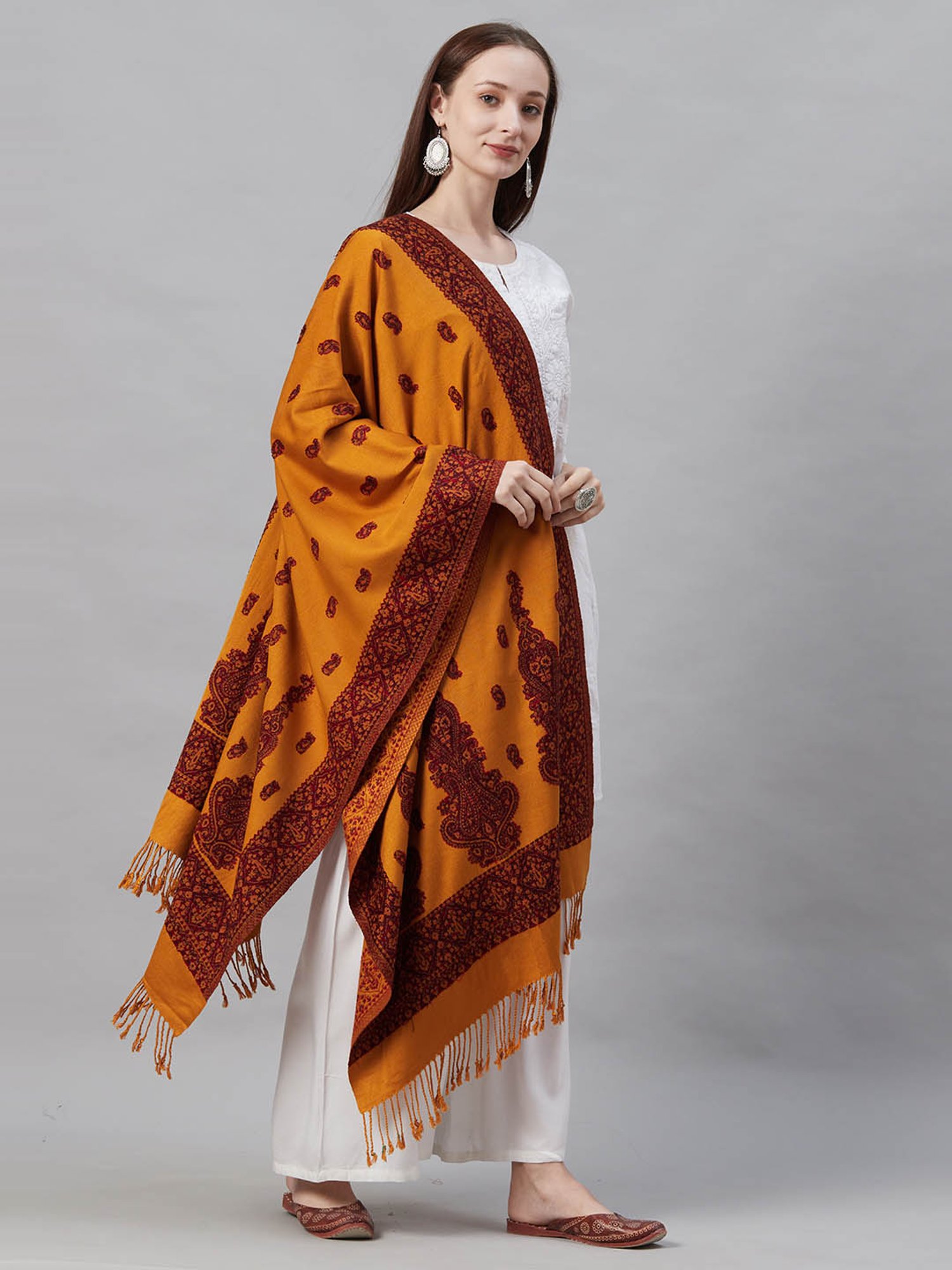 Indo Era Mustard Dupatta