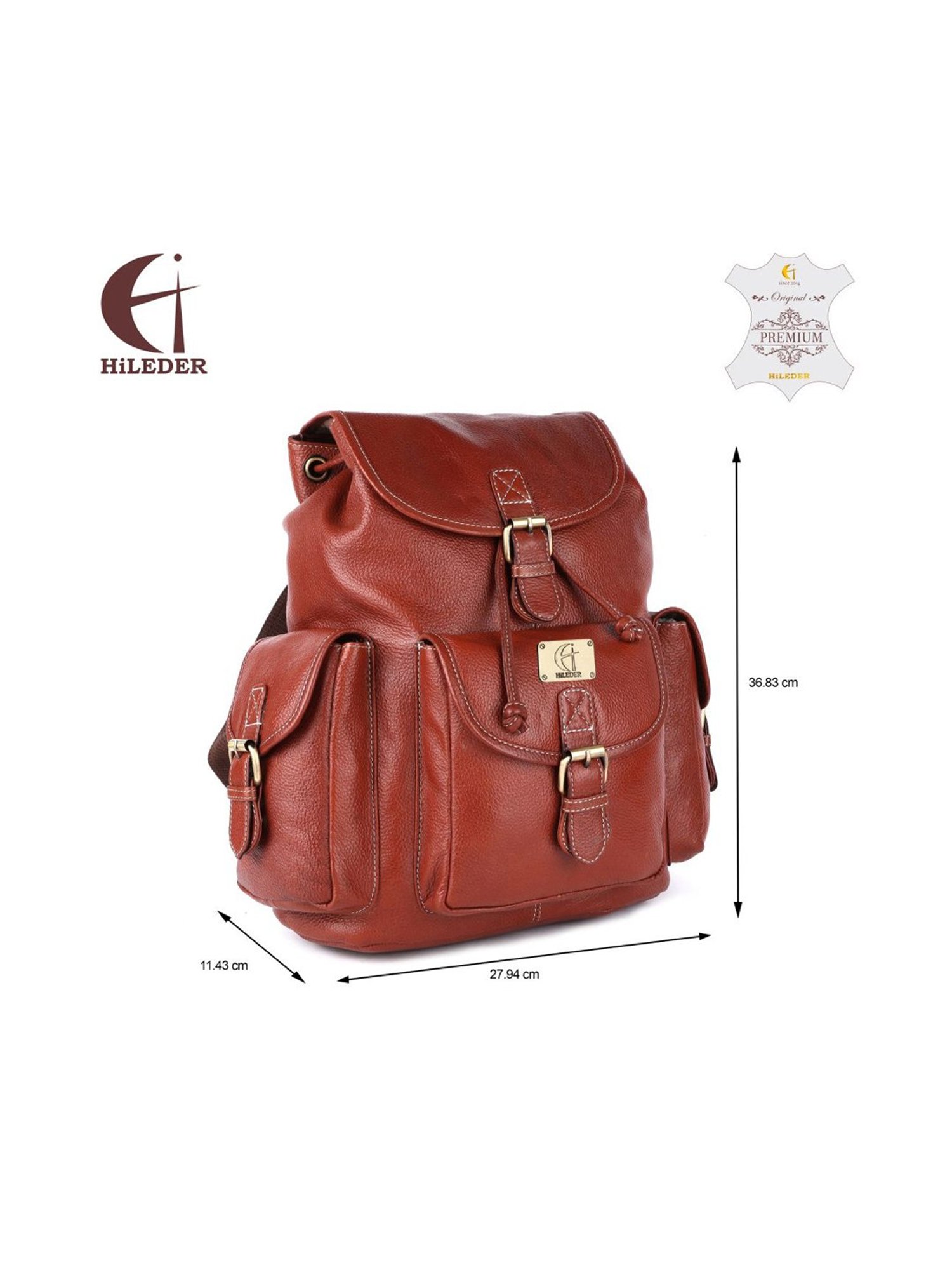 HiLEDER 11.7 Ltrs Tan Large Laptop Backpack