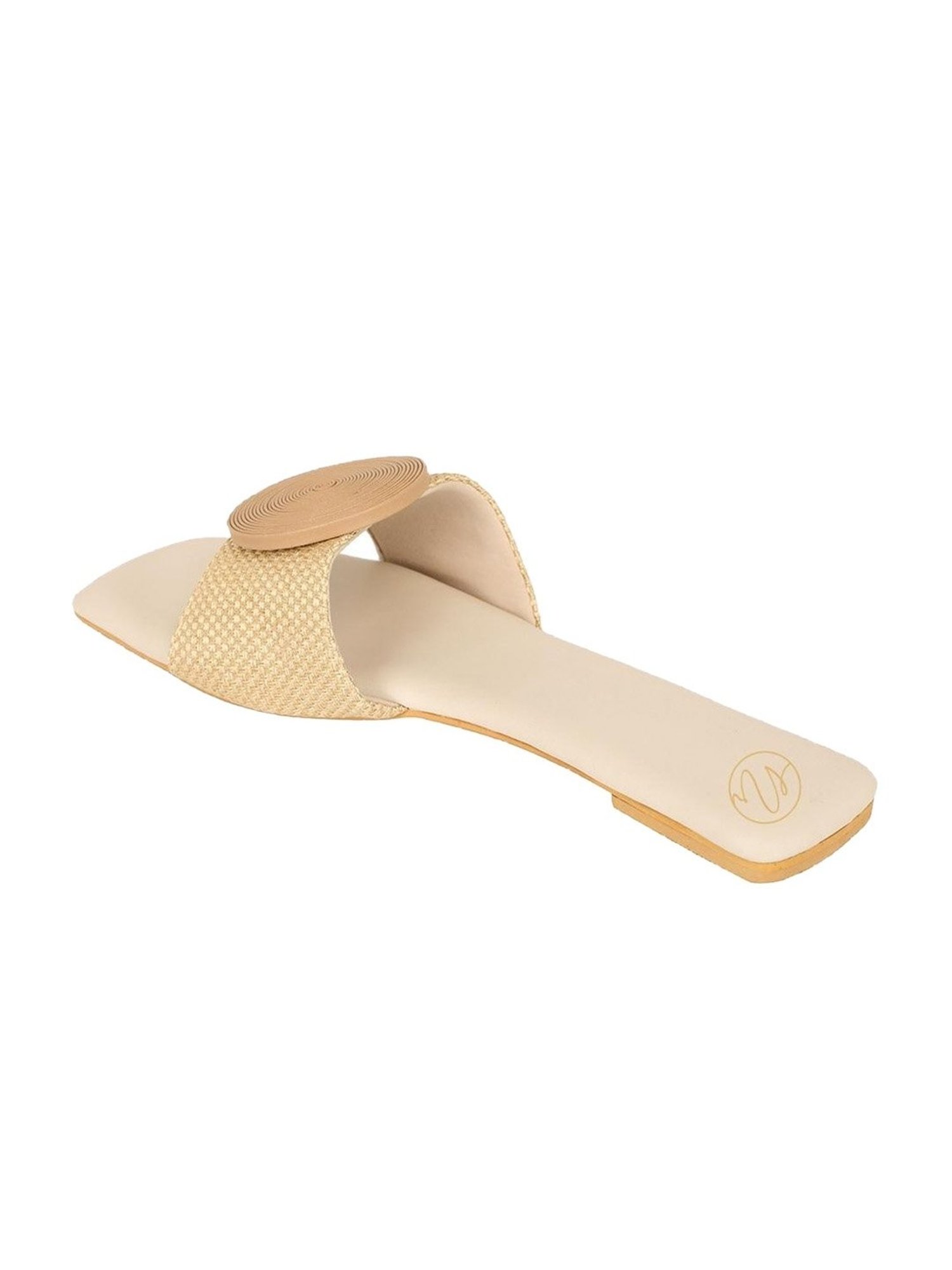 NR by Nidhi Rathi Women's Beige Casual Sandals