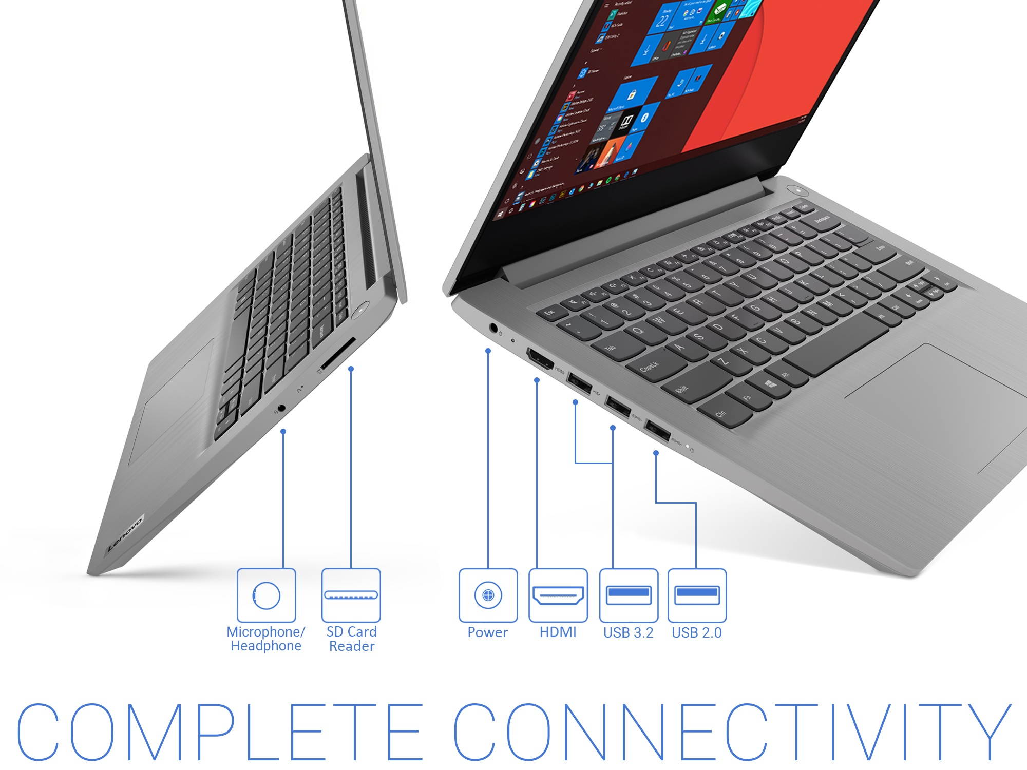 Lenovo IdeaPad 3 Notebook, 14" FHD Display, Intel Core i5-1035G1 Upto 3.6GHz, 12GB RAM, 256GB NVMe SSD, HDMI, Card Reader, Wi-Fi, Bluetooth, Windows 10 Home