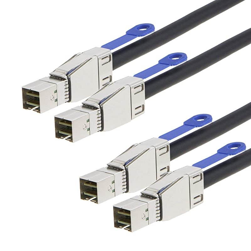 3.3 FT External HD Mini SAS SFF-8644 to SFF-8644 Cable, 1M Black