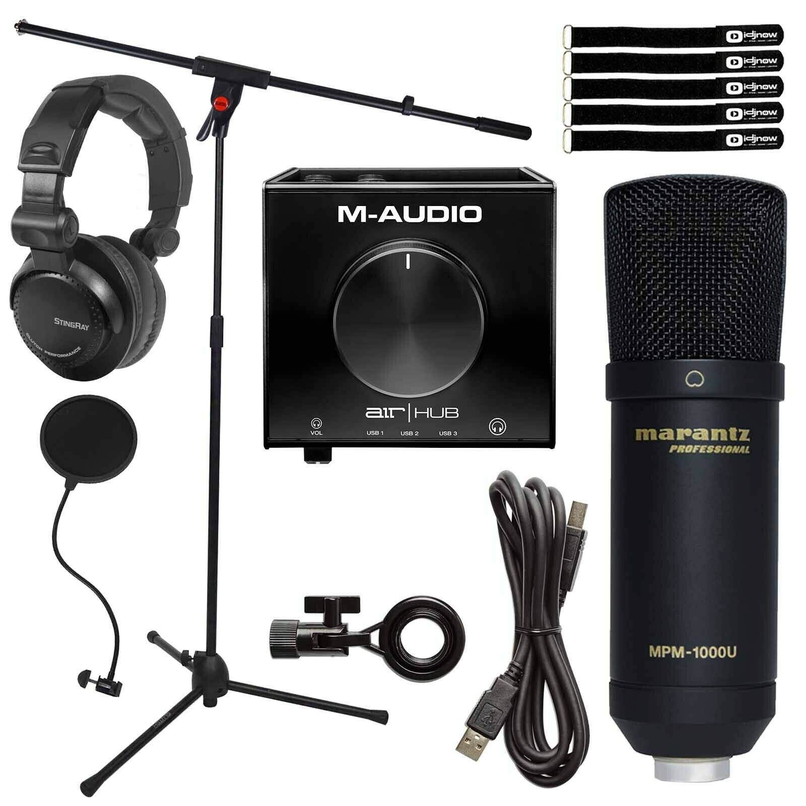 Home Audio Podcast Vocal USB Condenser Microphone w Audio Recording Interface