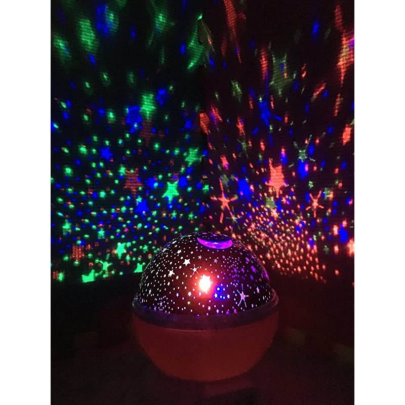 Night Lights for Kids  Star and Moon Starlight Projector Bedside Lamp for Baby Room Kids Bedroom Decorations Birthday Gifts for Kids Purple