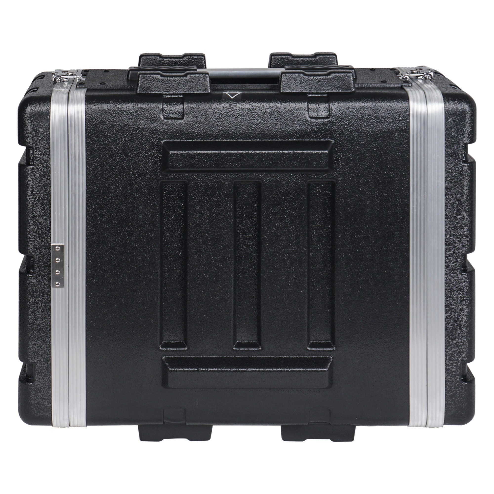 Sound Town Lightweight 4U PA DJ Rack/Road Case with ABS Construction, 19&rdquo; Depth and Heavy-Duty Latches (STRC-A4U)