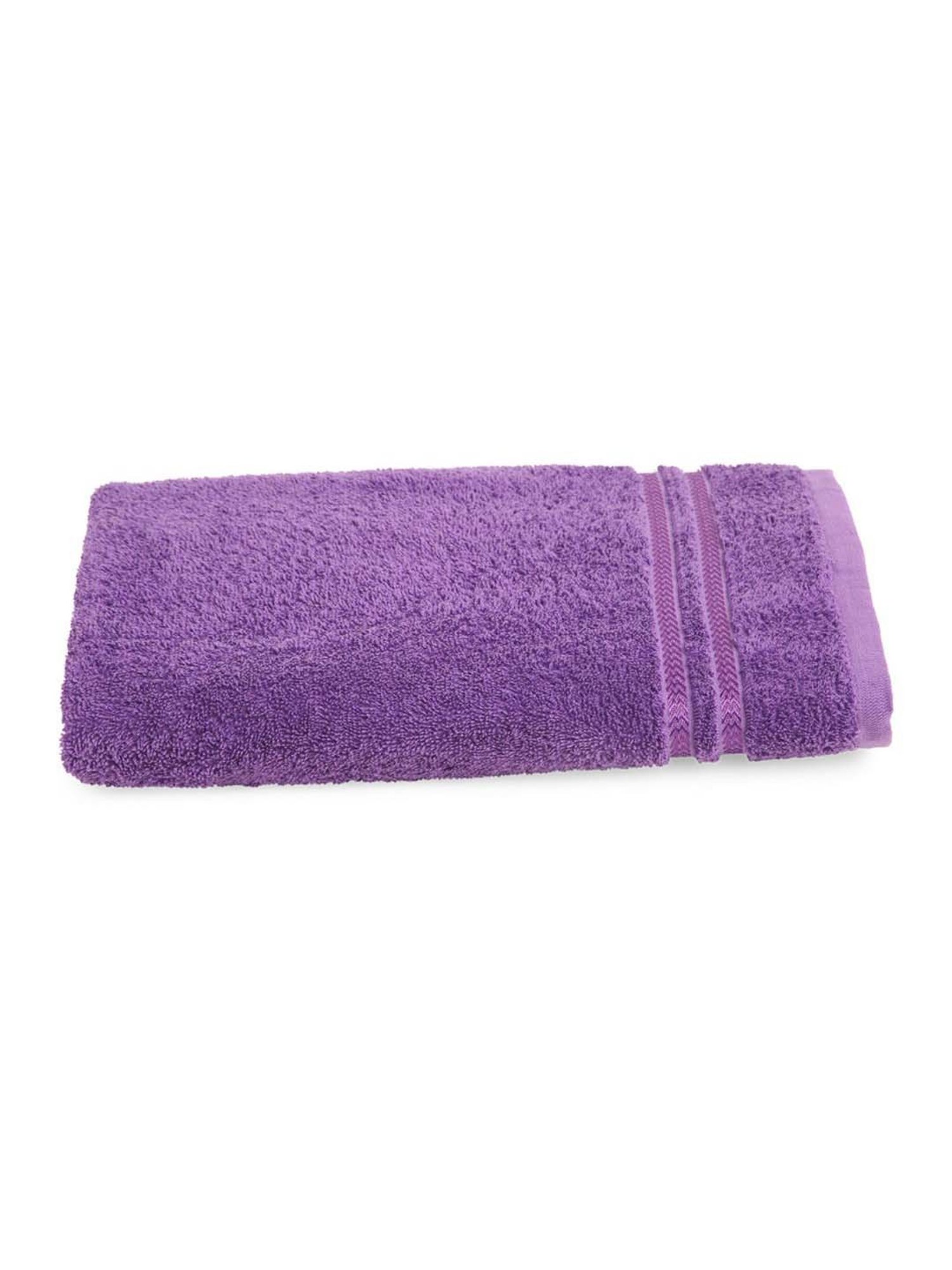 Welspun Anti-Bacterial Purple Cotton 380 GSM Bath Towel