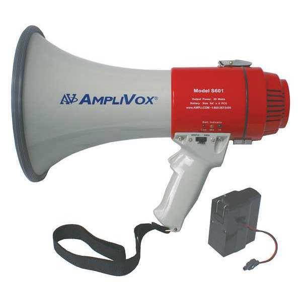 Amplivox SB601R Mity-Meg 15-Watt Megaphone (Bundled with rechargeable battery)