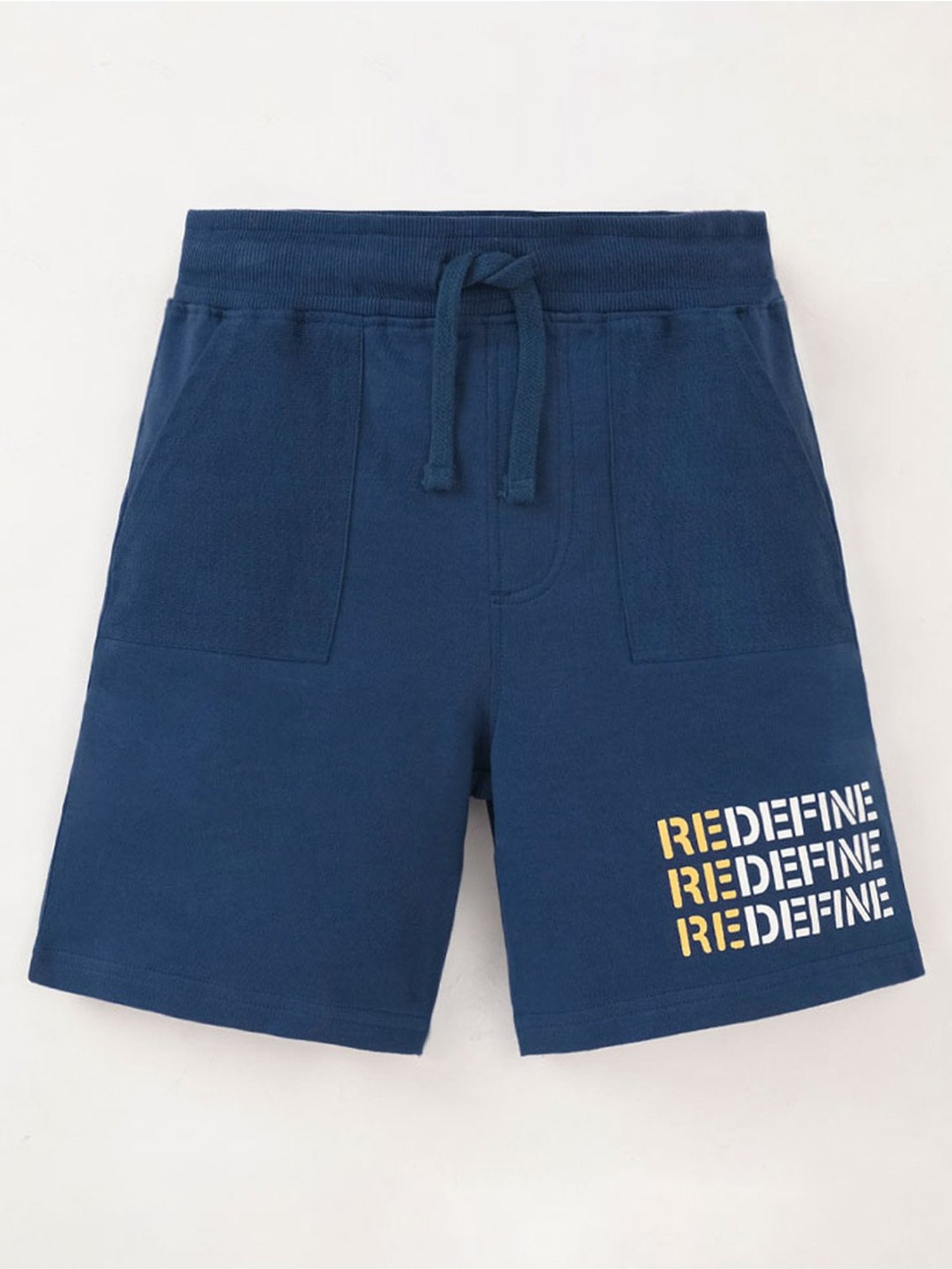Edheads Kids Blue Cotton Printed Shorts
