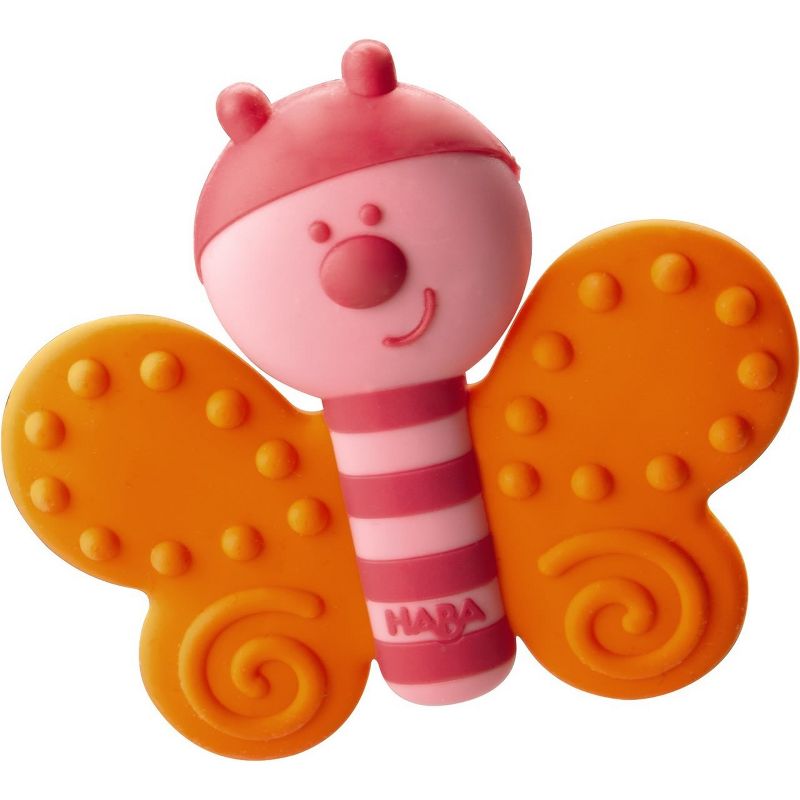 HABA Clutching Toy Butterfly Silicone Teether