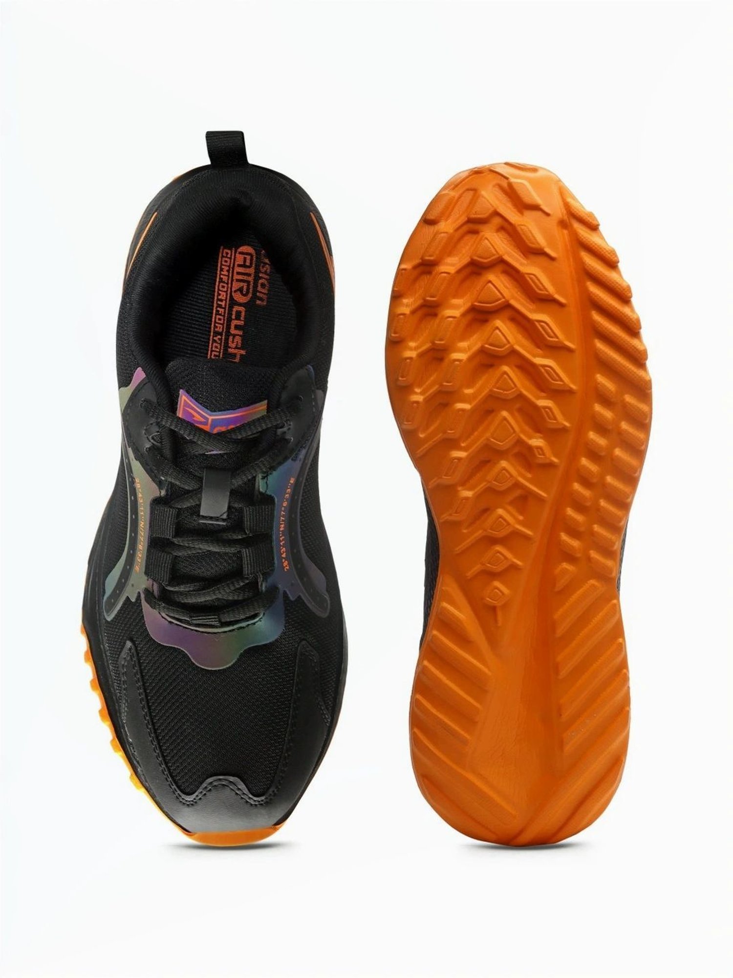 Asian Men's Black Running Shoes