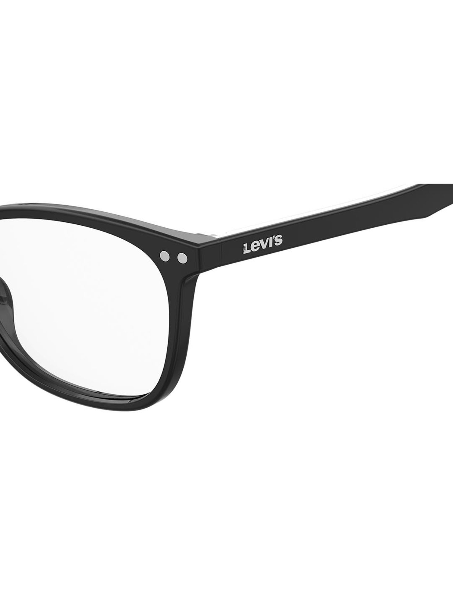 Levi's Black Rectangular Eye Frames for Women