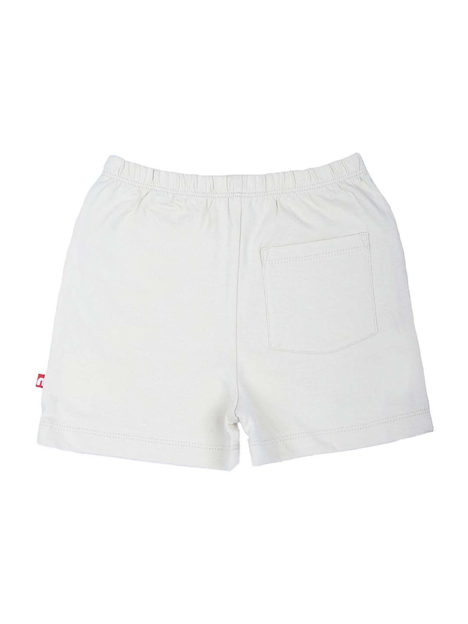 Nino Bambino Boys Grey & White Cotton Regular Fit Shorts (Pack of 2)