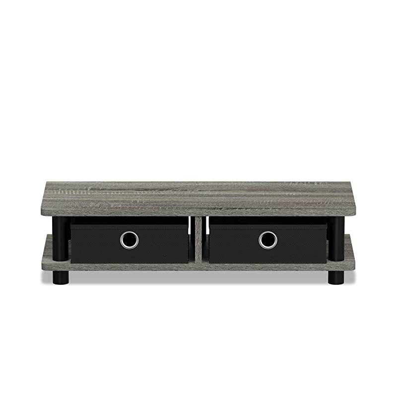 Turn-N-Tube Monitor Stand, French Oak Grey/Black
