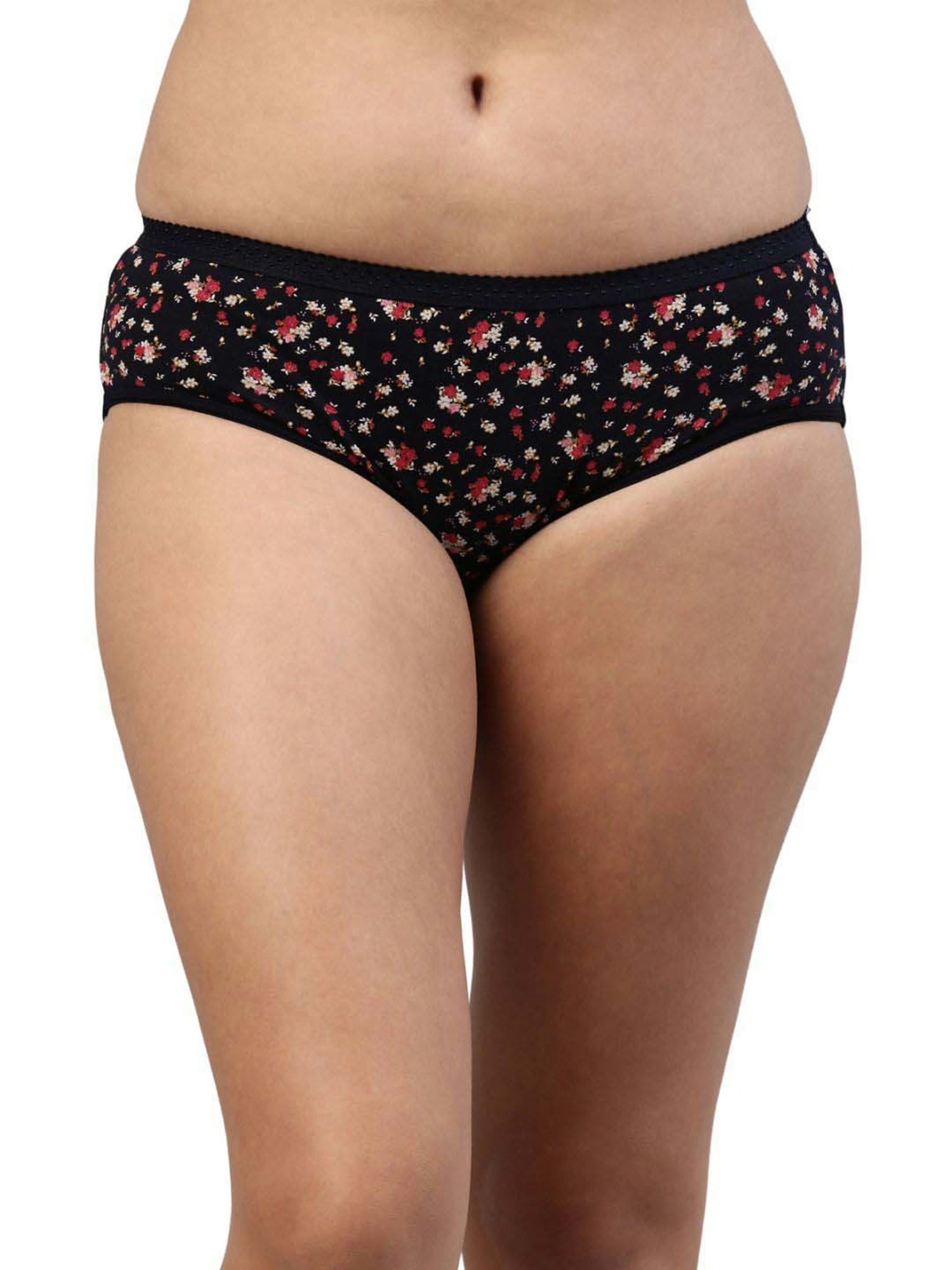 FEELINGS Assorted Color Cotton Printed Hipster Panties - Pack of 3