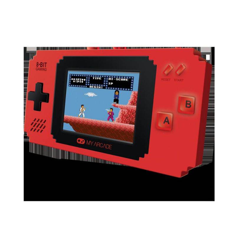 MY ARCADE Pixel Player Portable Handheld 300 Built-in Video Games w/ Data East Hits: Bad Dudes, Joe & Mac, BurgerTime, Karate Champ, Heavy Barrel, and many more