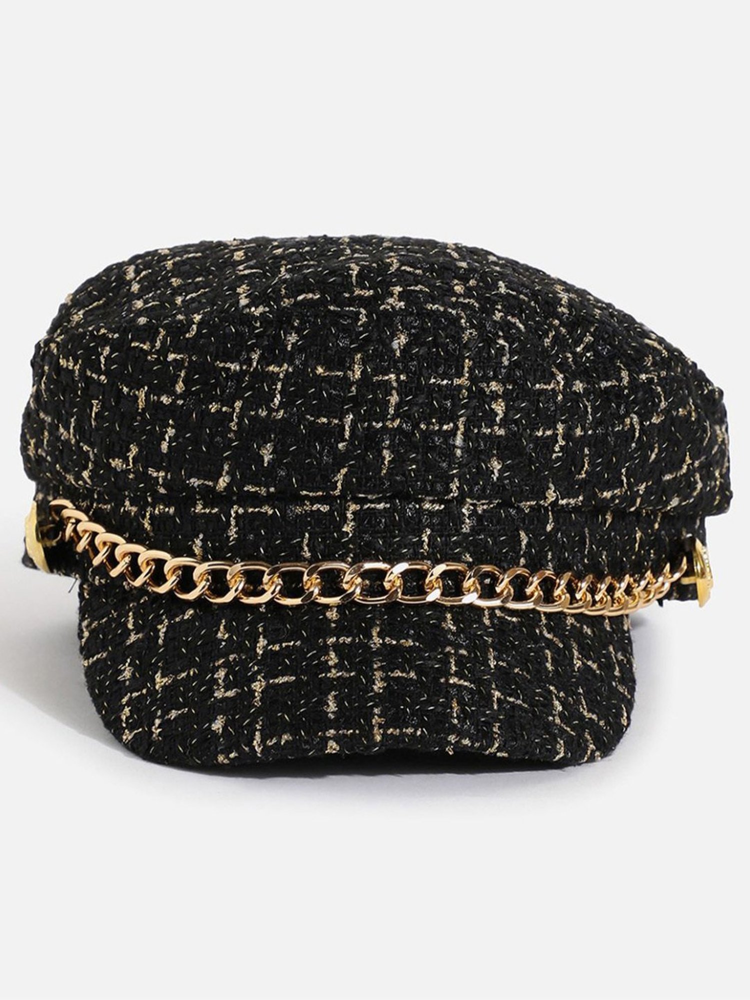 HauteSauce Black Textured Breton Cap