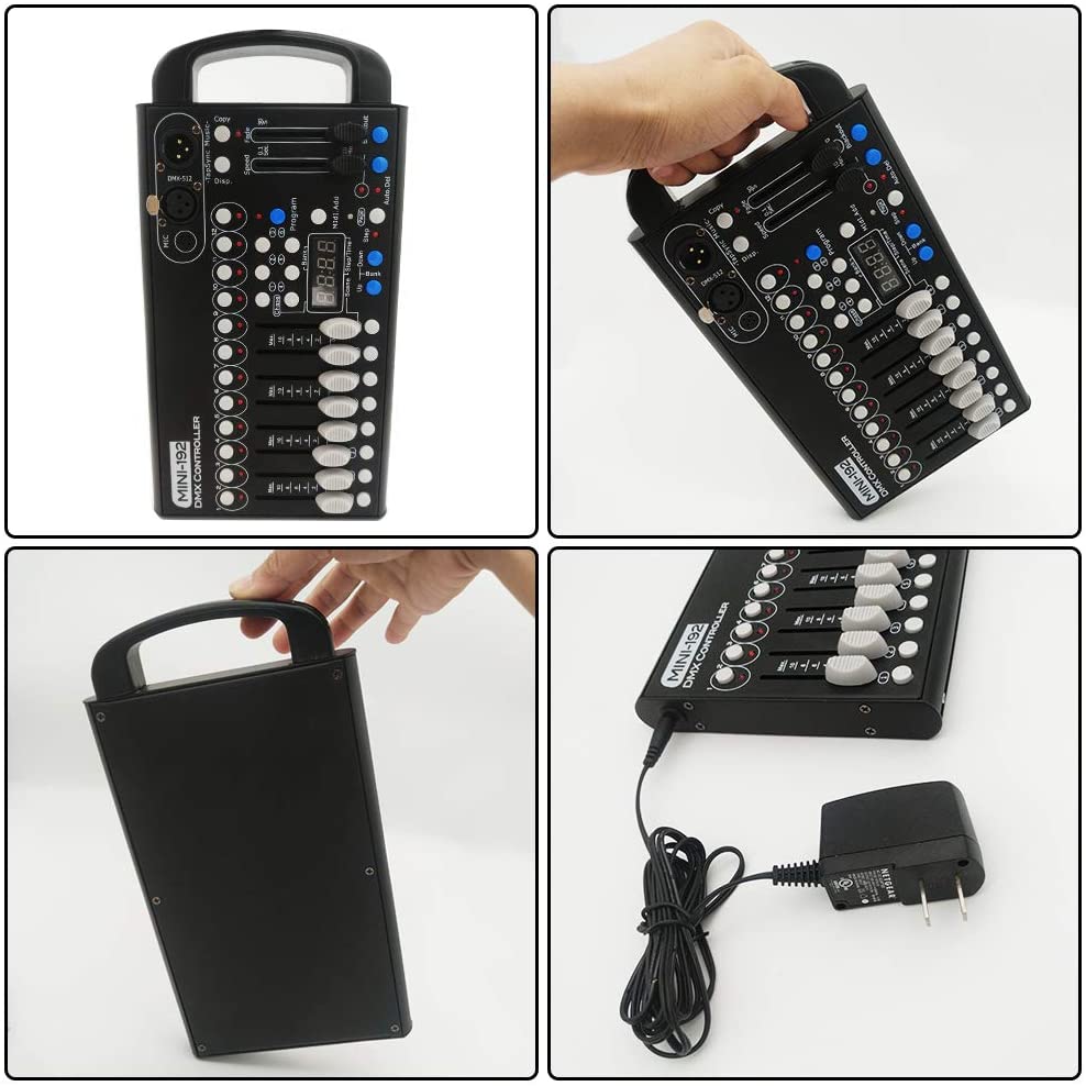 2020 Mini DMX Controller 192 Channels DMX Console Stage Lighting Controller DMX-512 Moving Head DJ Show Led Par Controller