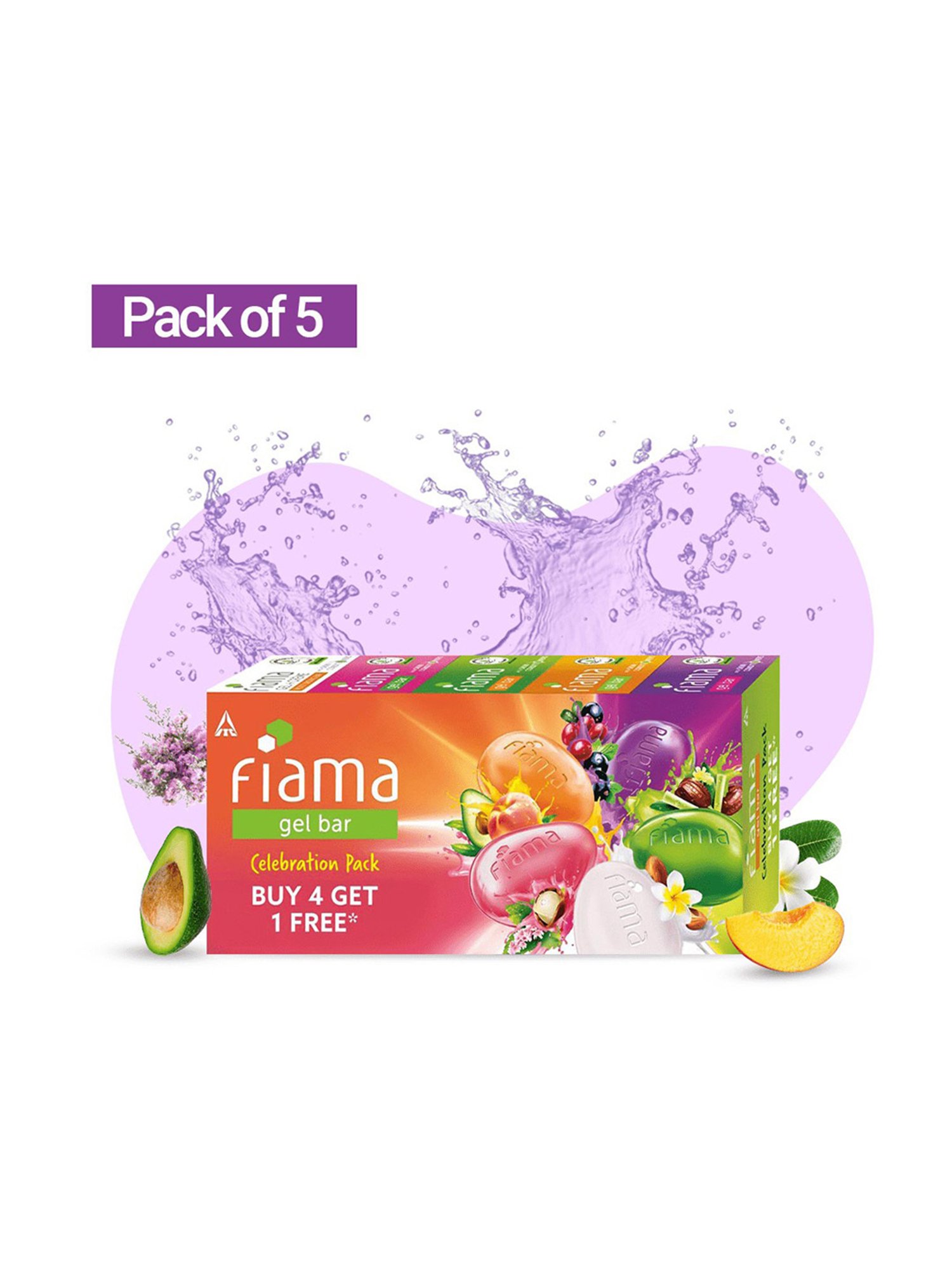 Fiama Celebration Pack Gel Bars - Pack of 5