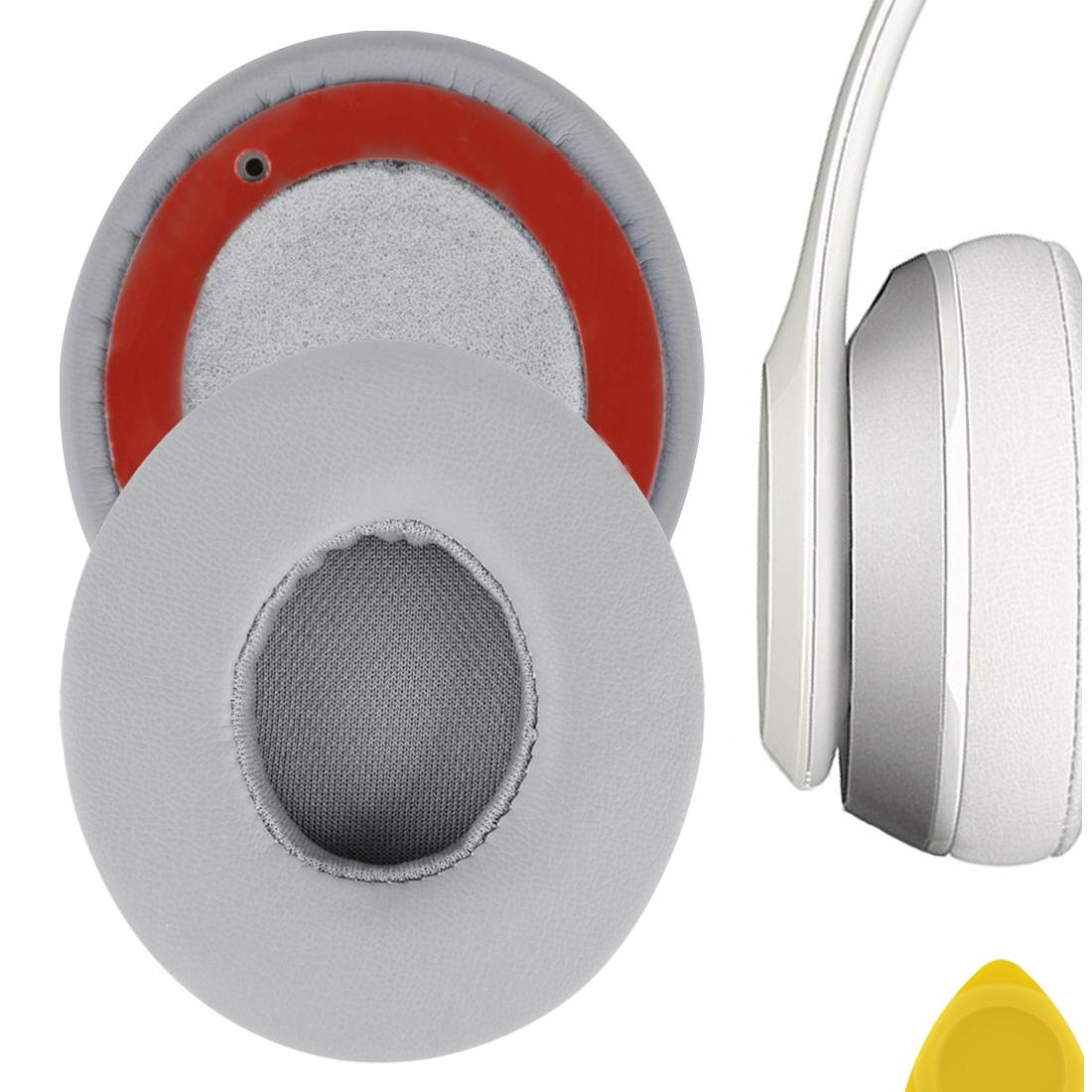 Beats by Dr. Dre Solo2, Solo 2.0 On-Ear Headphone Replacement Ear Pad / Ear Cushion / Ear Cups / Ear Cover / Earpads Repair Parts (Gray)