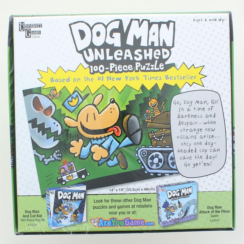 University Games Dog Man Unleashed 100 Piece Lenticular Jigsaw Puzzle