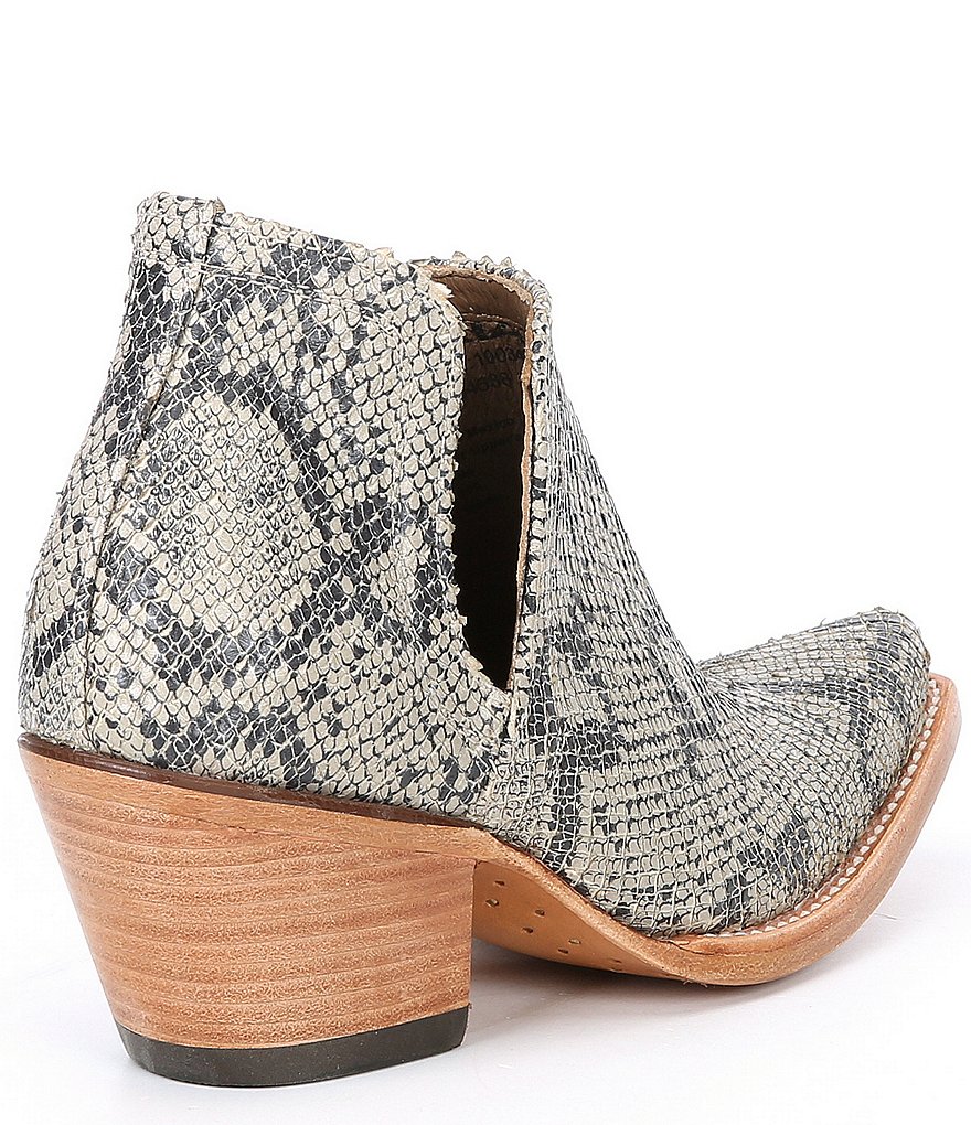 Ariat Dixon Snake Print Leather Booties