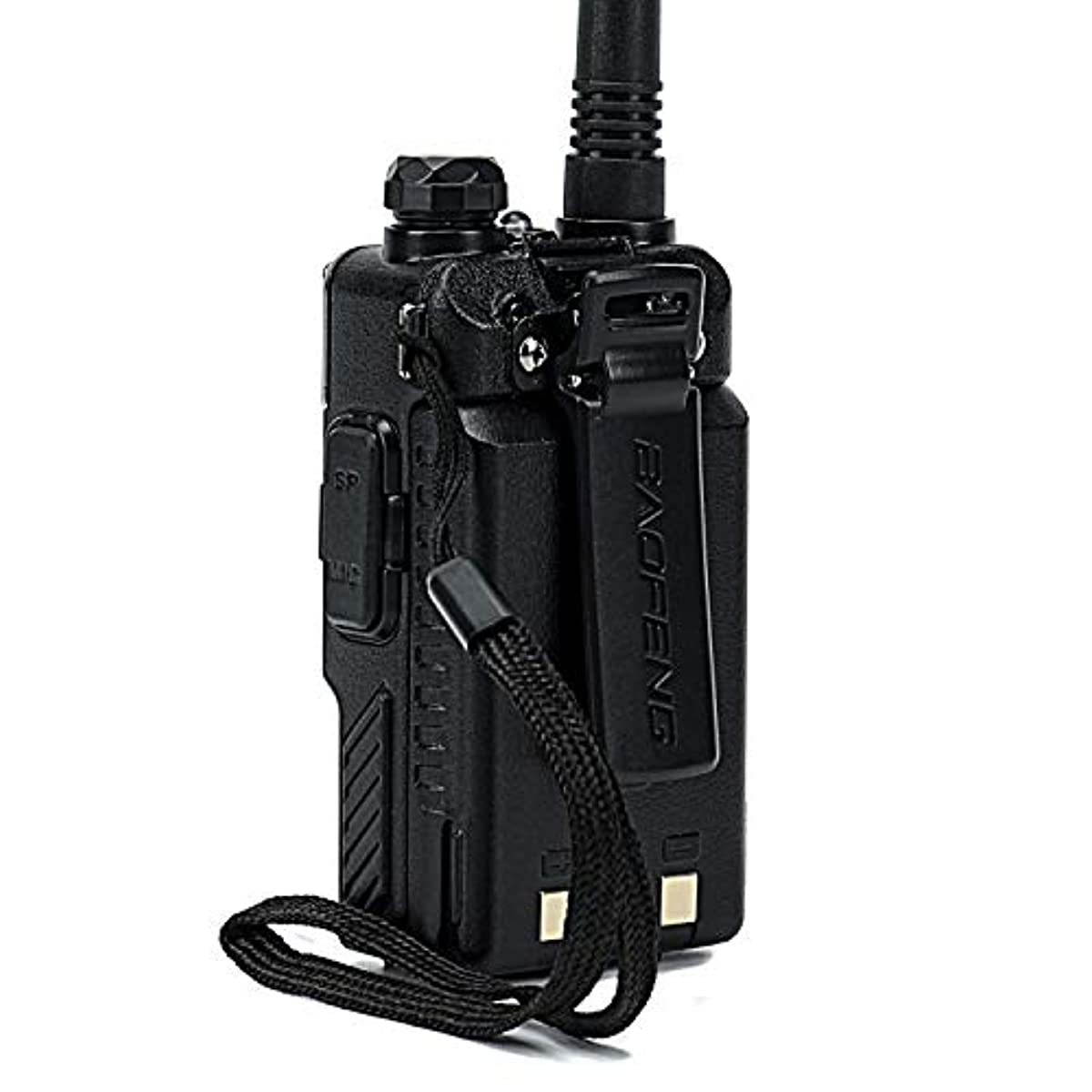 BaoFeng UV-5R Pro Dual Band Two Way Radio with one More 3800mAh Battery, Hand Mic, Acoustic Tube Surveillance Earphone, USB Programming Cable, NA-771 Antenna and SRH805S Antenna Radio