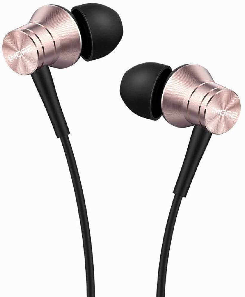 1MORE Piston Fit in-Ear Earphones Fashion Durable Headphones with 4 Color Options, Noise Isolation, Pure Sound, Phone Control with Mic for Smartphones/PC/Tablet - Black