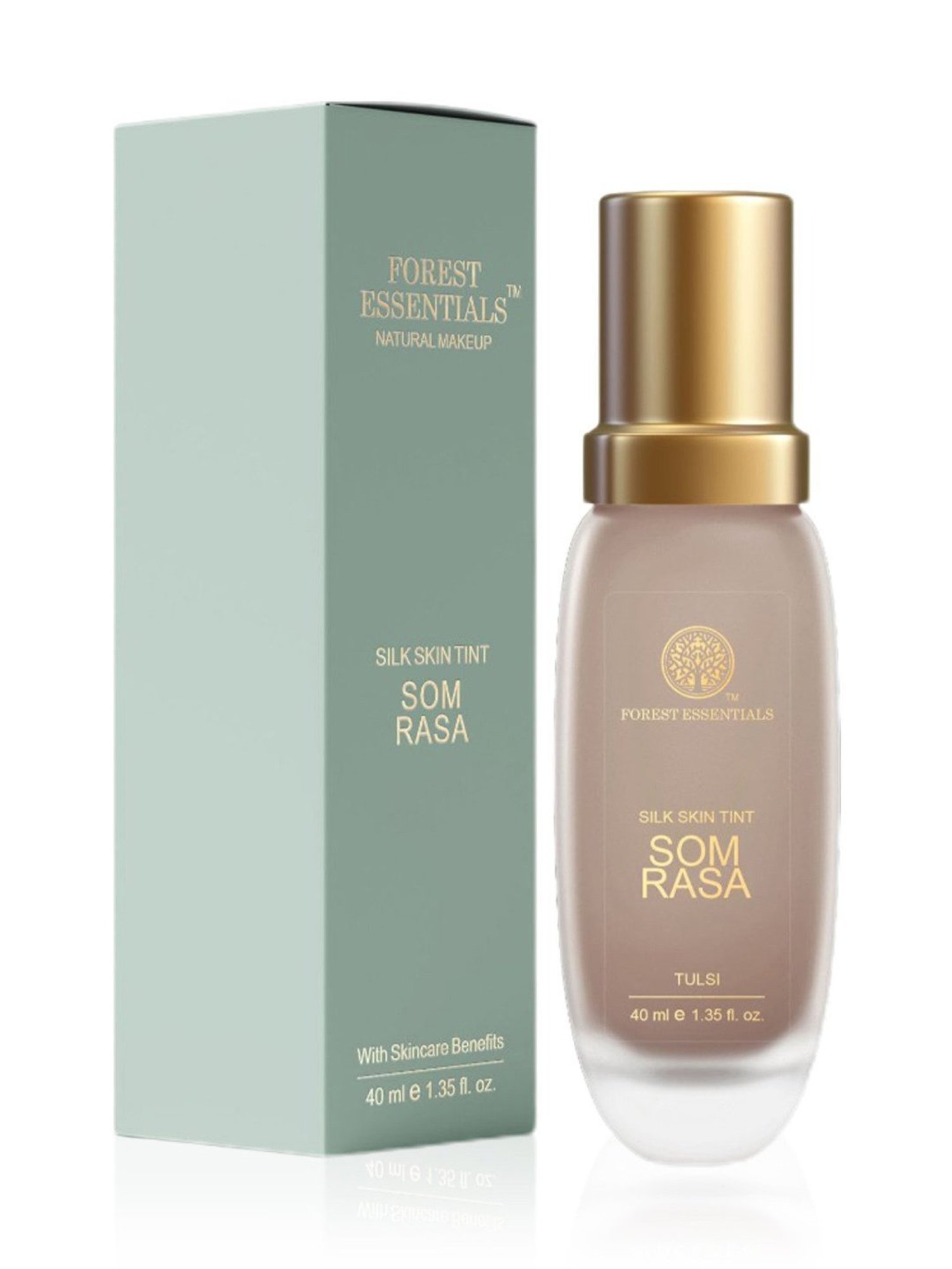 Forest Essentials Som Rasa Silk Tint Tulsi Foundation for Even Skintone - 40 ml