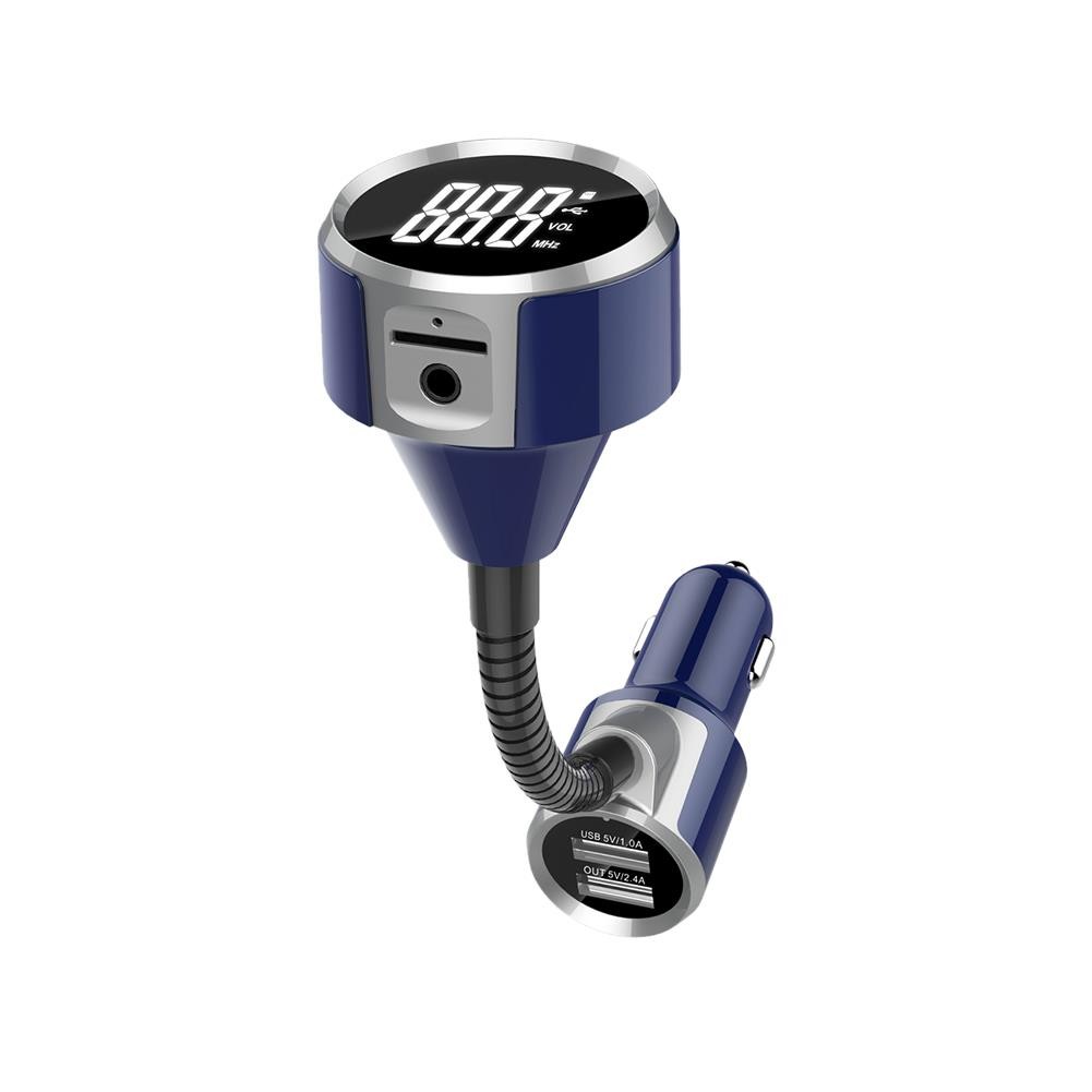 New Fashion BC18 Smart Car Charger Bluetooth Kit Support FM Transmitter TF Card USB Flash Disk Bluetooth Caller ID Broadcaster