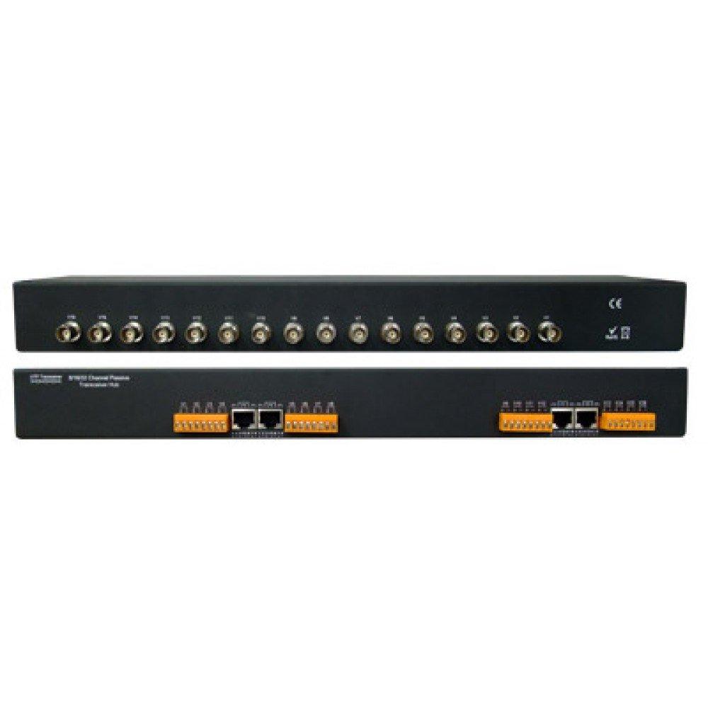HDView Video Balun 16 Channel Passive Receiver for HD-TVI/CVI/AHD/Analog/960H Camera Surge Protection BNC