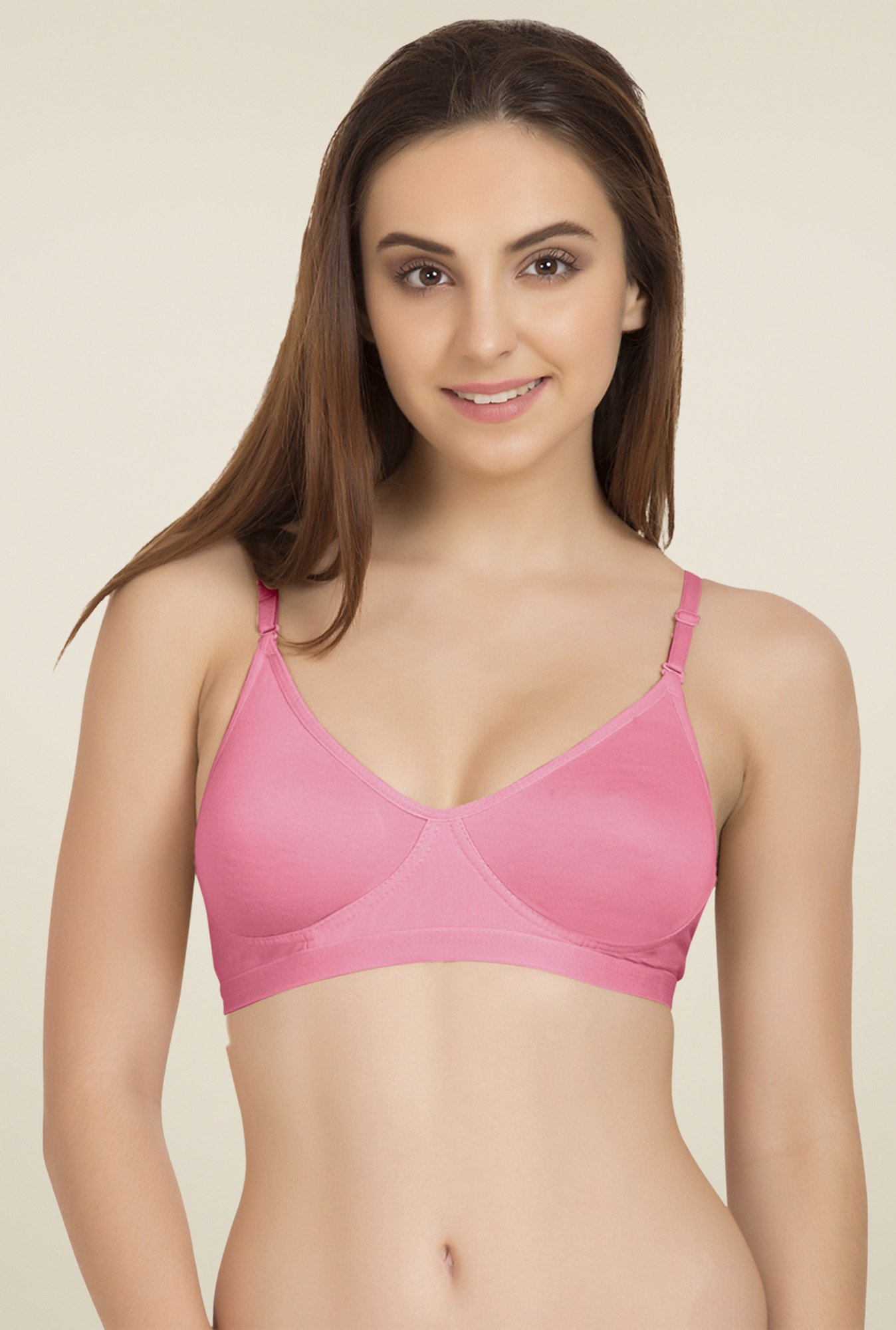 Tweens Baby Pink & Coral Non Padded T-Shirt Bra (Pack of 2)